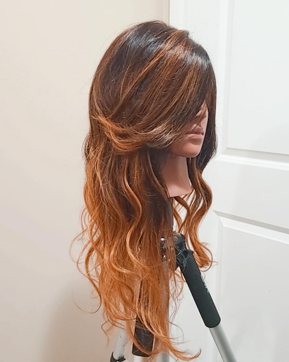 Extensions adding length and volume at SheBeenHair Toronto