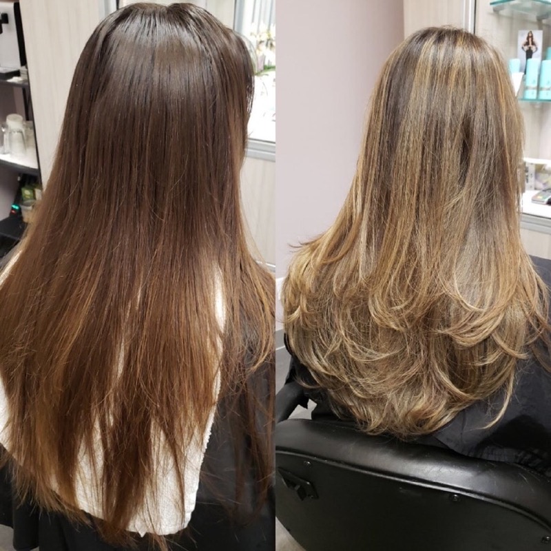 Precision cut and styled finish on textured hair at SheBeenHair